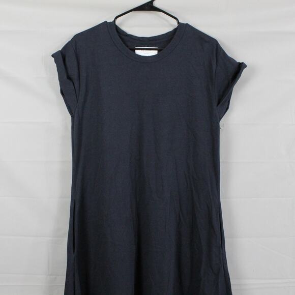 La Ligne Dress Small Andie Midnight A Line Maxi Navy Blue Crewneck Luxury Casual - Picture 6 of 13